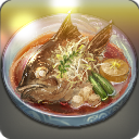 燉黃尾鰤魚頭——將整個黃尾鰤的魚頭汆燙去腥，加入醬油、姜與糖慢燉，湯汁濃郁，大塊的白蘿蔔軟嫩清甜，魚肉鮮嫩入味。